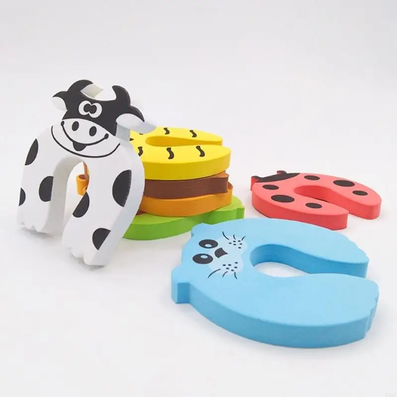 Card Door Stopper Security Animal-Cares Child Lock Finger Protector 8-piece