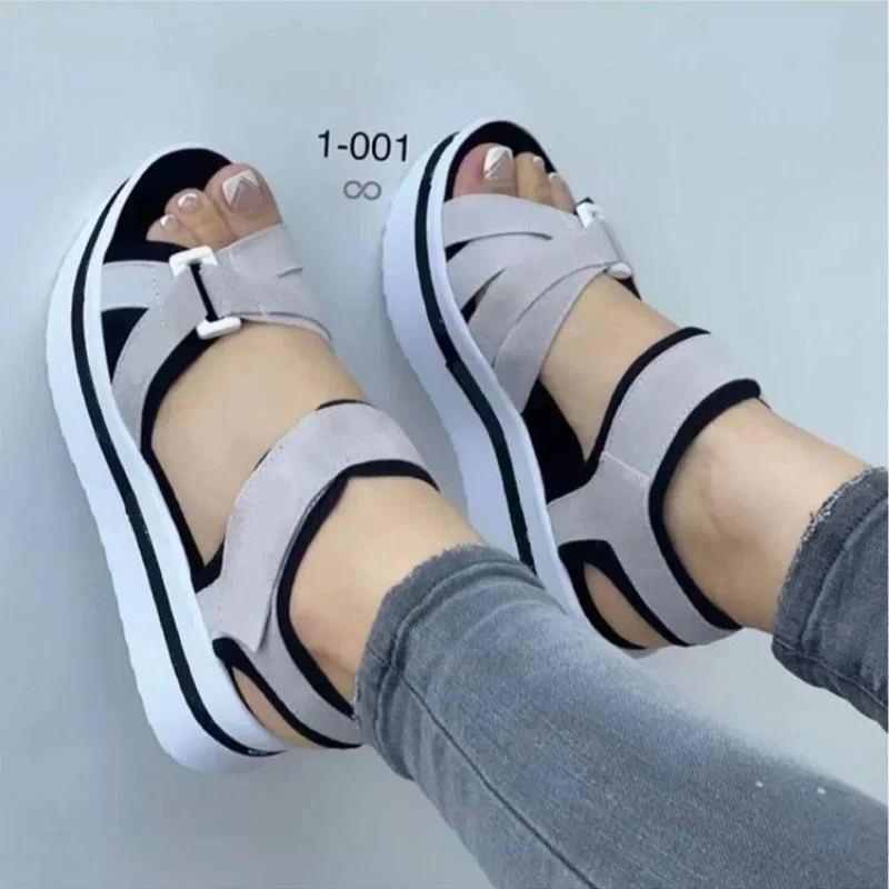 Women Sandals Summer Flats Platform Sport Casual Slides