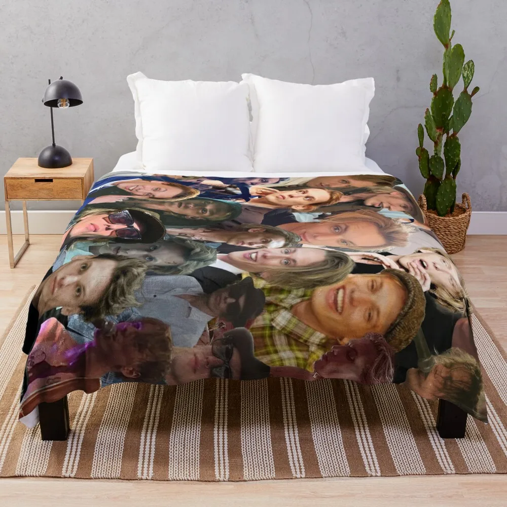 

Jamie Campbell Bower Photo Collage Throw Blanket Blanket Sofa Comforter Blanket Thermal Blanket