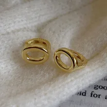 

Oval Sterling Silver 925 Hoops Earrings Neo-gothic Women Earings Trend 2022 Designer Wedding Accessories Jewelry For Girlfriend