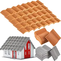 200Pcs Roof Tiles Building Set Miniature Tiles Mini Dollhouse Shingles Fake Tile Landscape Garden Diorama Roofing 2