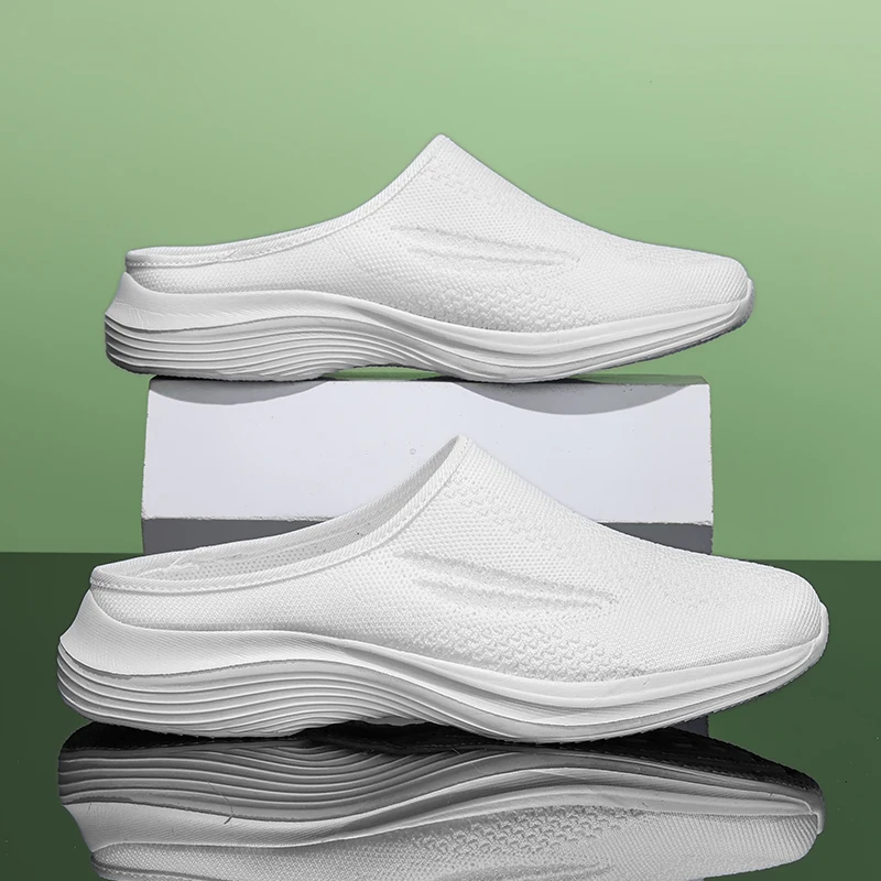 تنفس ضوء النساء البغال جديد غير رسمي نصف النعال في...