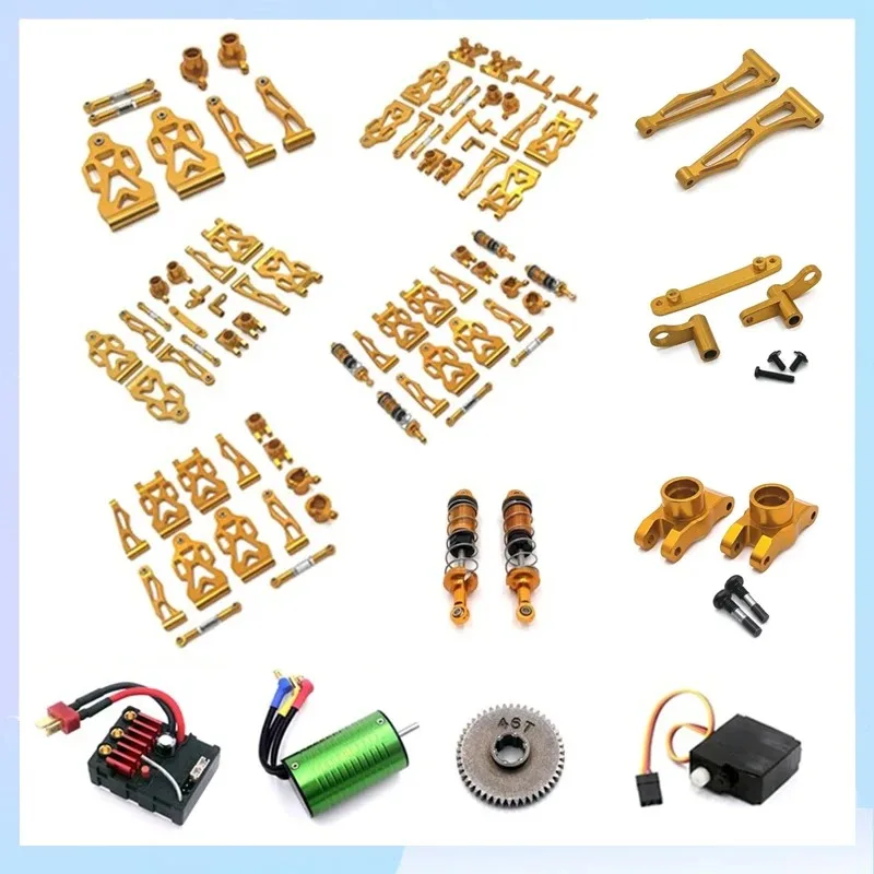 

SCY16101 16102 16103 16201 16101 Pro RC Car 1:16 Gold Upgraded Metal Spare Parts Model 4WD/Original Spare Parts 6312 6313 6314