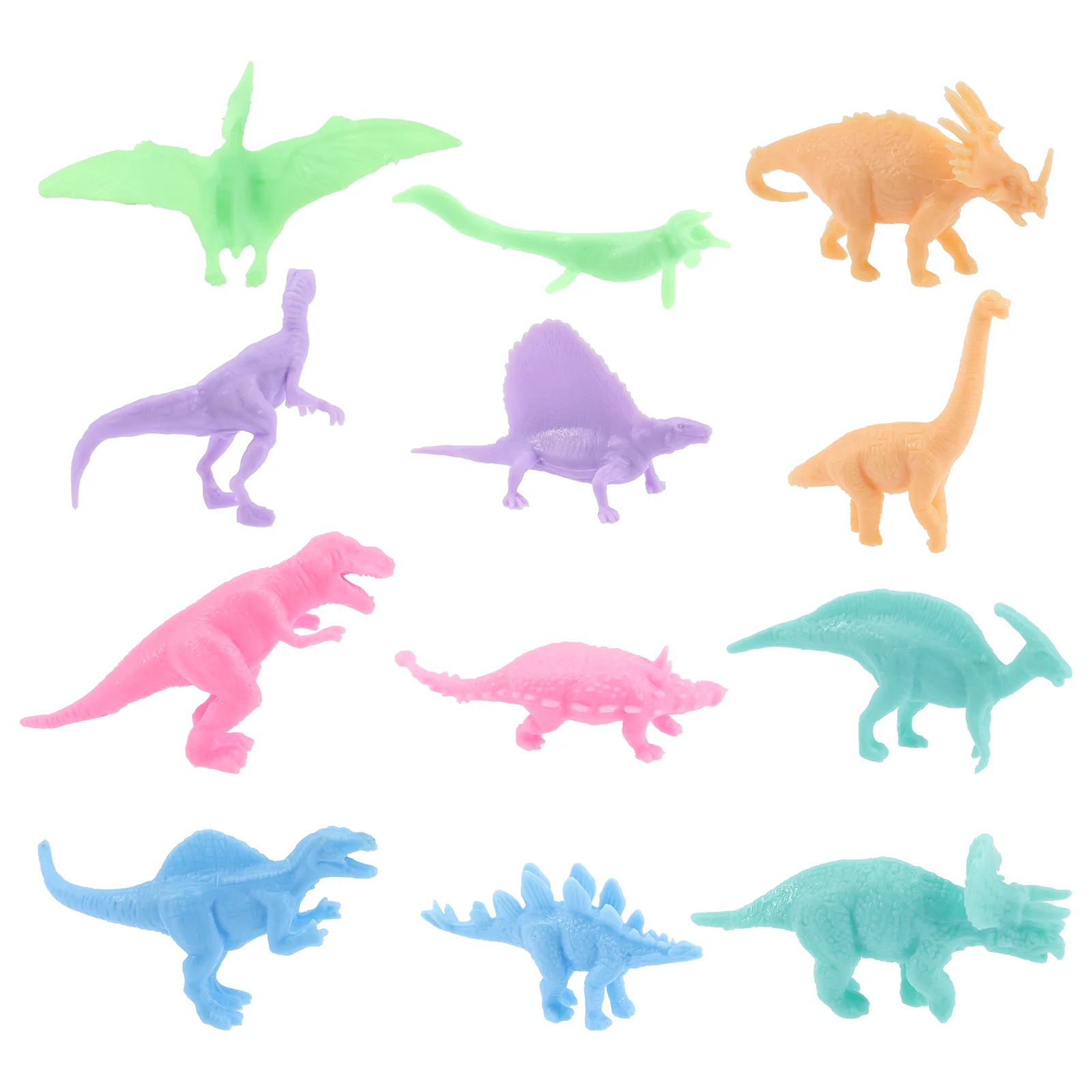 

48 Pcs Mini Dinosaur Model Egg Stuffers Easter Toys Kids 5-7 Bath Plastic Dinosaurs Bulk Eggs Figures Cupcake Toppers