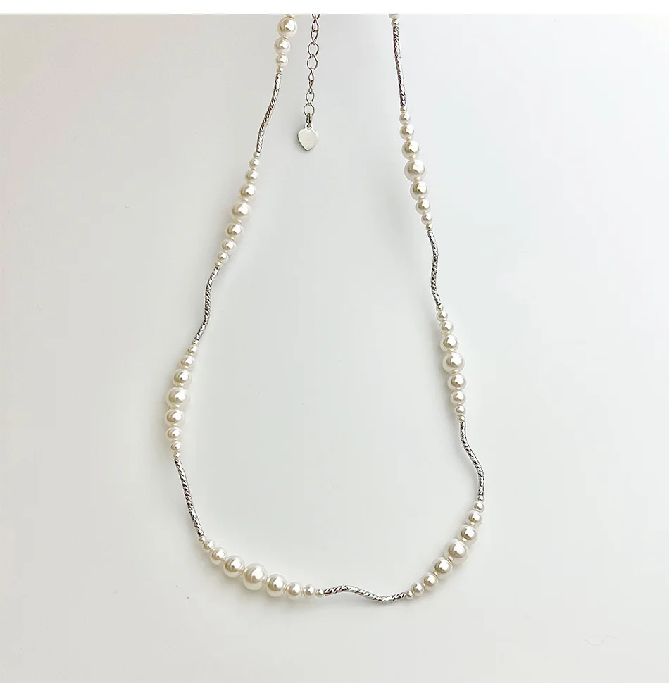 Sf3039225239442098494d620c3fdcbcdU Imitation Pearl Short Necklace Bracelet Copper Plated 14k Gold Mallzona