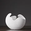 Ceramic Vases for Flowers Home Decoration Nordic Creative Modern White Eggshell Shape Household Natural Enjoy Slow Living 6