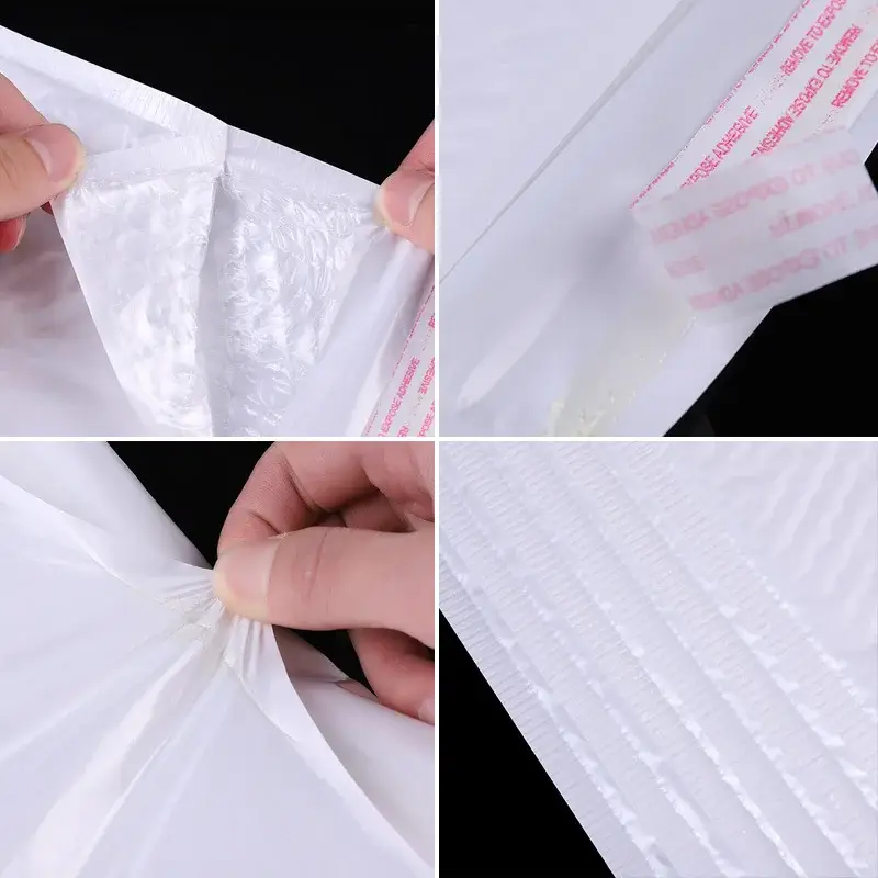 10-50Pcs Bubble Envelopes White Foam Shipping Bags Poly Bubble Mailers Pad Self Seal Packing Bags 11cm 15cm 23cm Wholesale - Image 4