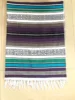 Mexican Blanket Travel Striped Rainbow Beach Blankets Mat for Beds Outdoor Picnic Sofa Cover with Tassel 2
