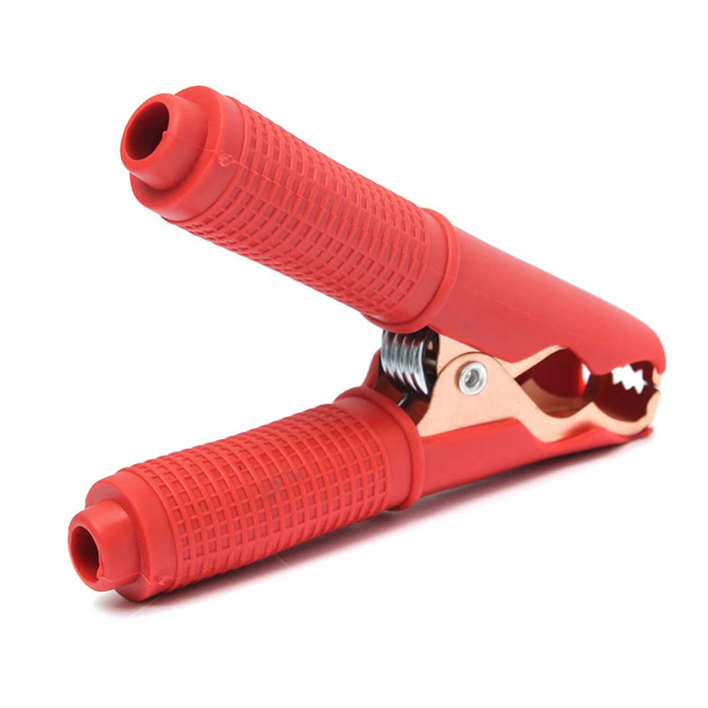 2pcs 250V/100A Alligator Clips Red+Black Car Vehicle Battery Alligator Crocodile Clips Clamp for Battery Chargers Voltage Tester