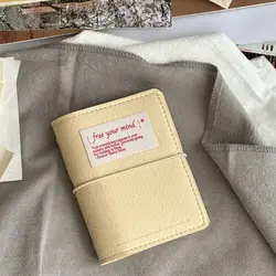 Artisan Refillable Pocket Journal - Hand - Finished Soft Cover & Strap, Curated Modular Design - 40 Underline pages (Custard Yellow)