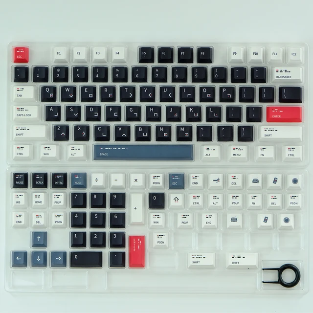 GMK Morse code Keycaps Cherry Profile PBT DYE-SUB 129 Keys Keycap For ...