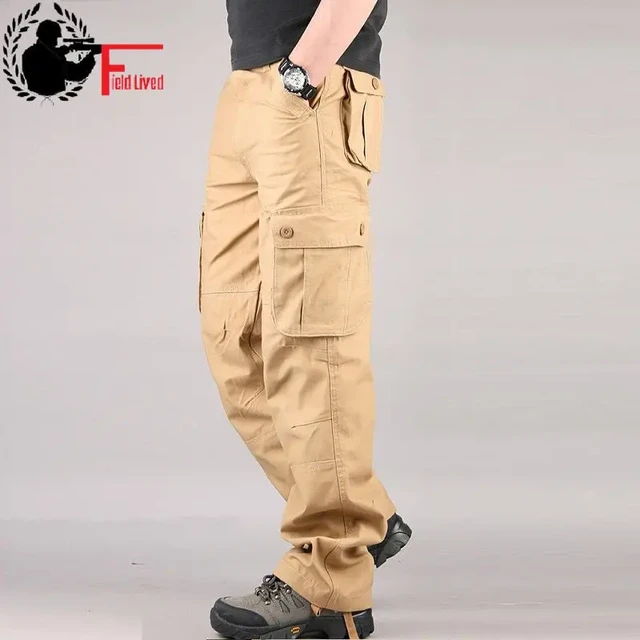 30-44 Plus La taille de Haute Qualité Hommes Pantalon Cargo Casual