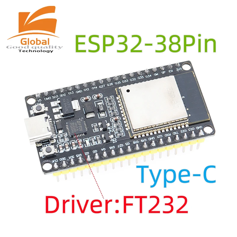 ตัวเลือกสินค้า บอร์ดพัฒนา ESP32 30/38 พิน WiFi+Bluetooth สำหรับโปรเจกต์ IoT