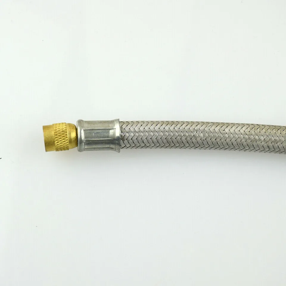 2Pcs Adattatore universale per prolunga stelo valvola per pneumatici Auto in treccia di acciaio inossidabile per camion, tori o auto con copriruota 250mm