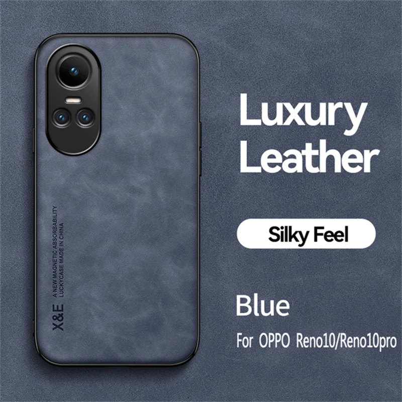 Magnetic Leather Shockproof Phone Case with Car Holder Attachment