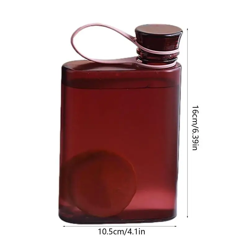 A5 Paper Water Bottle BPA Free Plastic Flat Water Cup Travel Flat Bottle Portable Sport Notebook Pad Drink Bottles Drinkware