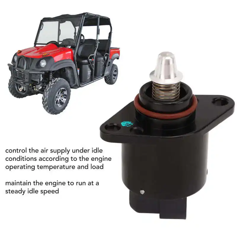 Idle Air Control Valve MC MM 973 Fuel Injection Speed Control Valve Replacement for EFI Hisun UTV 400cc 450cc 500cc pneumatic air valve
