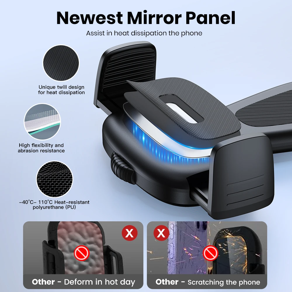 Car Phone Holder Mount for Vent, Military Sturdy Metal Clip Air Vent Phone Holde
