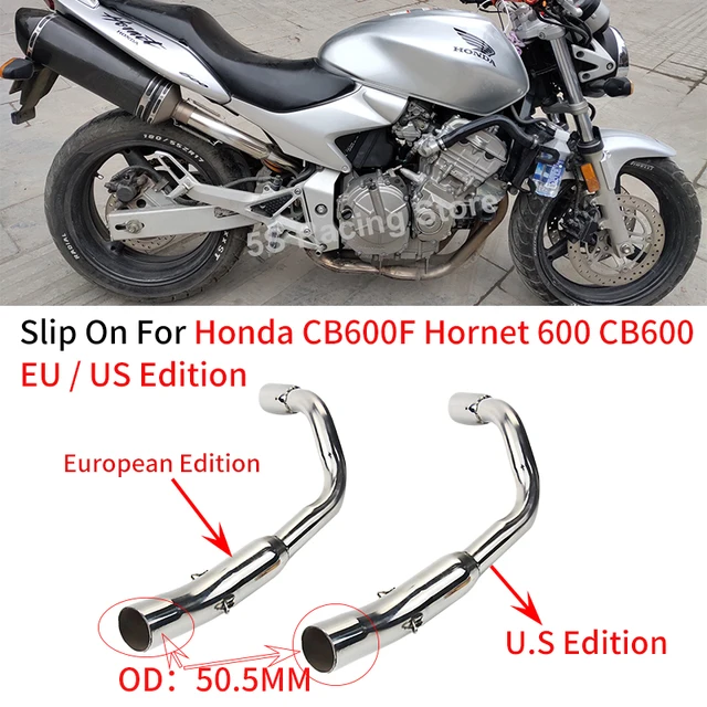For Honda CB600F Hornet 600 CB600 EU US Edition Motorcycle Exhaust System Escape Muffler Tube Moto Modified Middle Link Pipe