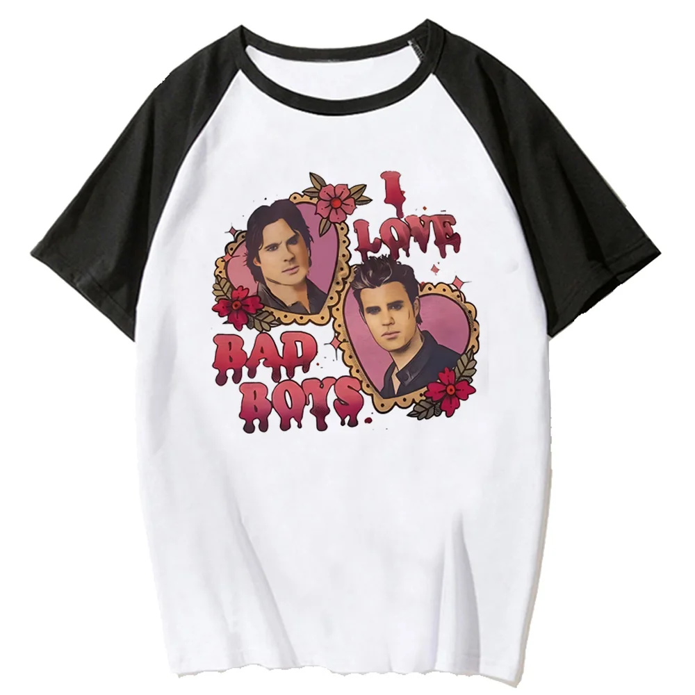 thumbnail image 1 of Camisetas de los diarios de vampiro para mujer, top harajuku, ropa de anime de cómic japonés, 1 of 5