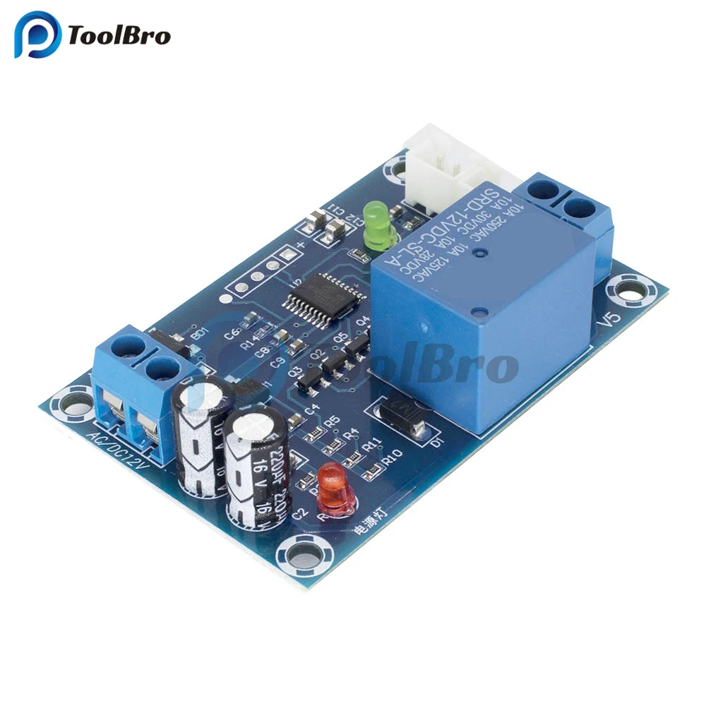 Water Level Switch Liquid Level Sensor Water Pump Controller DC 12V Automatic Water Level Sensor Controller Switch Liquid Level Detection Sensor Control Relay for Tower Tank Pool Pump Motor