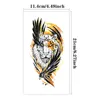 Waterproof Temporary Tattoo Sticker Crown Rose Flower Tiger Lion Warrior Cross Clock Body Art Arm Fake Tattoos Sleeve Women Men 5