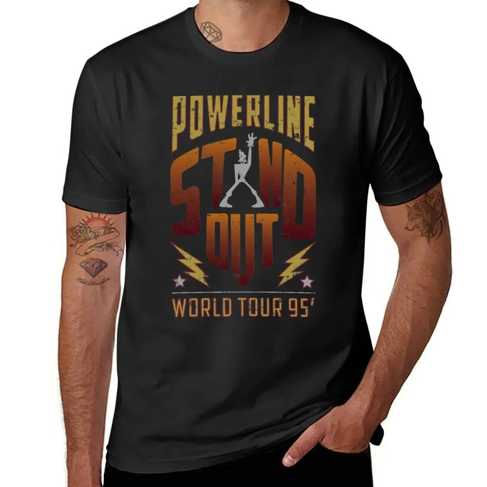 

Powerline T-Shirt customs heavyweights plus sizes boys animal print fitted t shirts for men