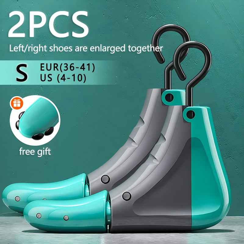 Repacego 1/2 قطعة نقالة الأحذية أشجار الأحذية العالمي للجنسين النساء الرجال قابل للتعديل طول العرض عالية أعلى المتوسع موسع حارس
