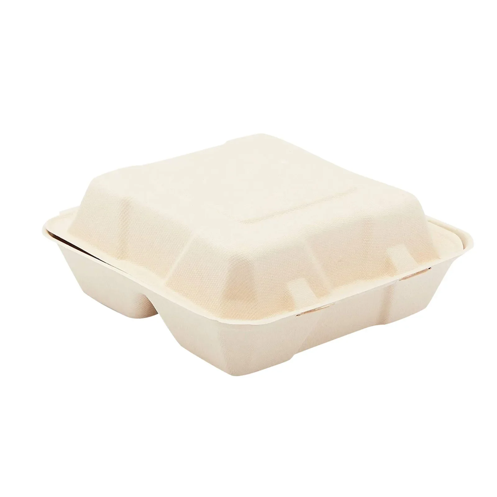 50PCS Disposable Biodegradable 8 Inch Hamburger Box Bento Lunch Box Baking Cak Food Containers Dessert Protection Snack Box