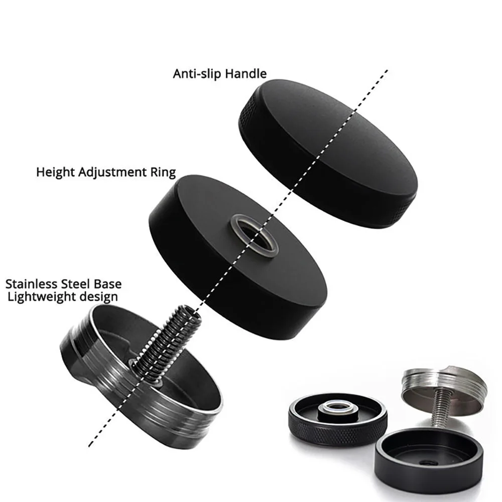 CAFEMASY Adjustable Stainless Steel Espresso Tamper with Angled Slopes - Premium Barista Tool
