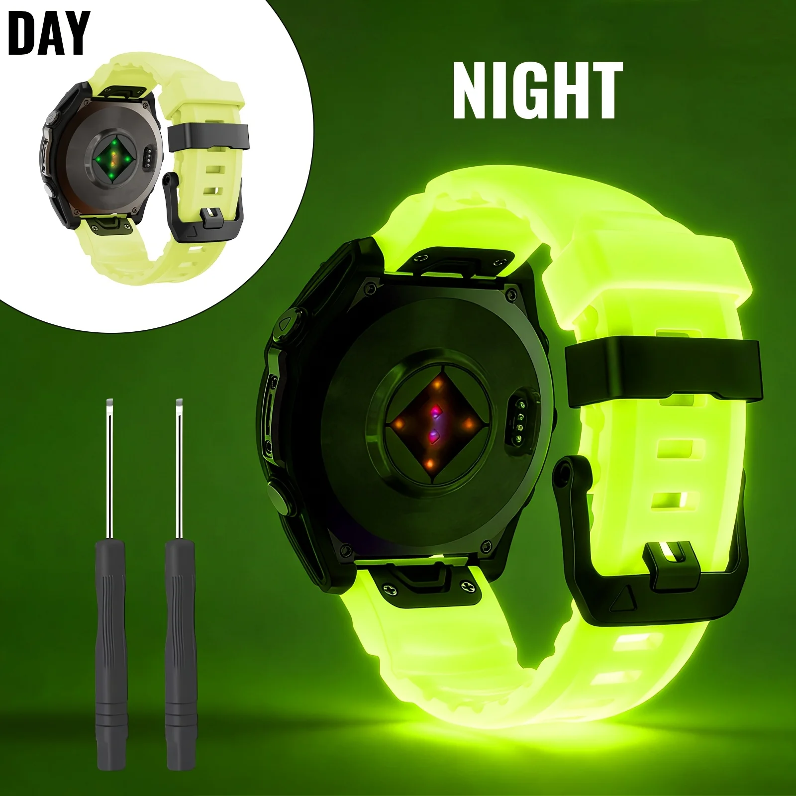 Luminous Silicone Watch Band - Premium Fit & Comfort