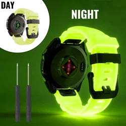 Luminous Silicone Watch Band - Premium Quality, Durable, and Stylish - Garmin 26mm (Yellow)