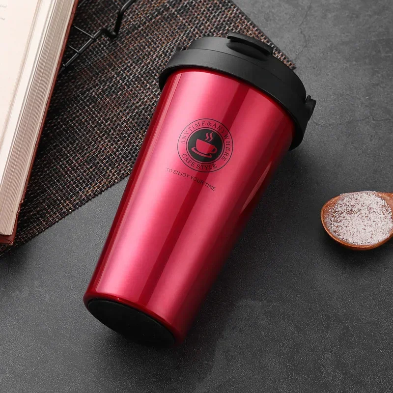 Comprar Taza de Viaje aislada de 500ML con asa de tapa taza