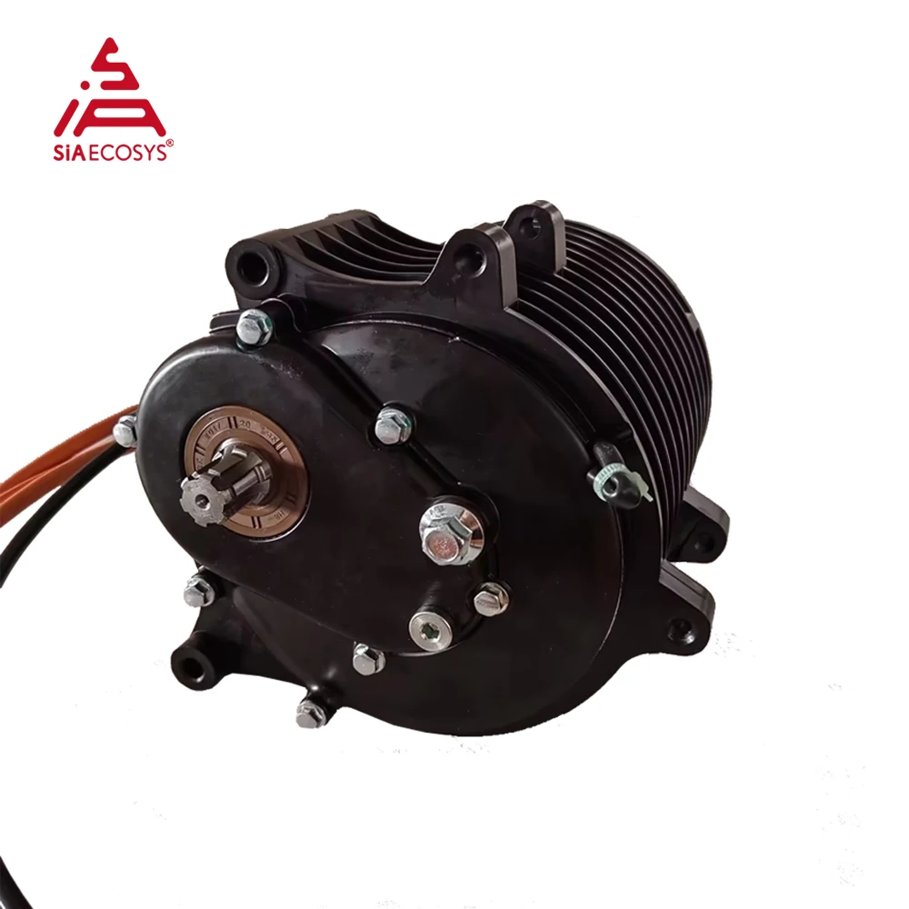 

QS 138 3000W 5500W V3 70H Mid Drive Motor with gearbox 72V 100kmph Electric Motorcycle Ebike