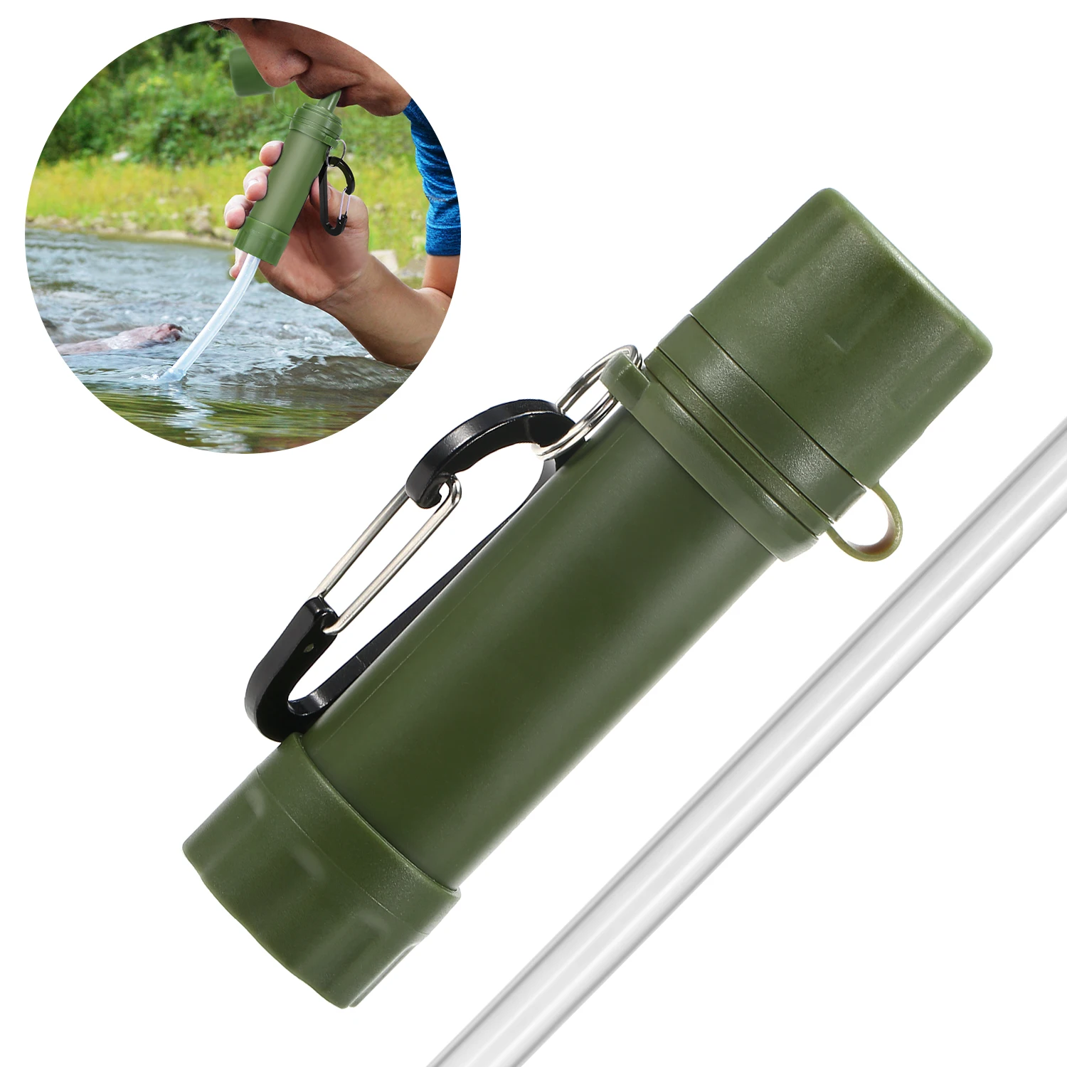 Outdoor Water Filter Straw Water Filtration System Water Purifier For Emergency Preparedness