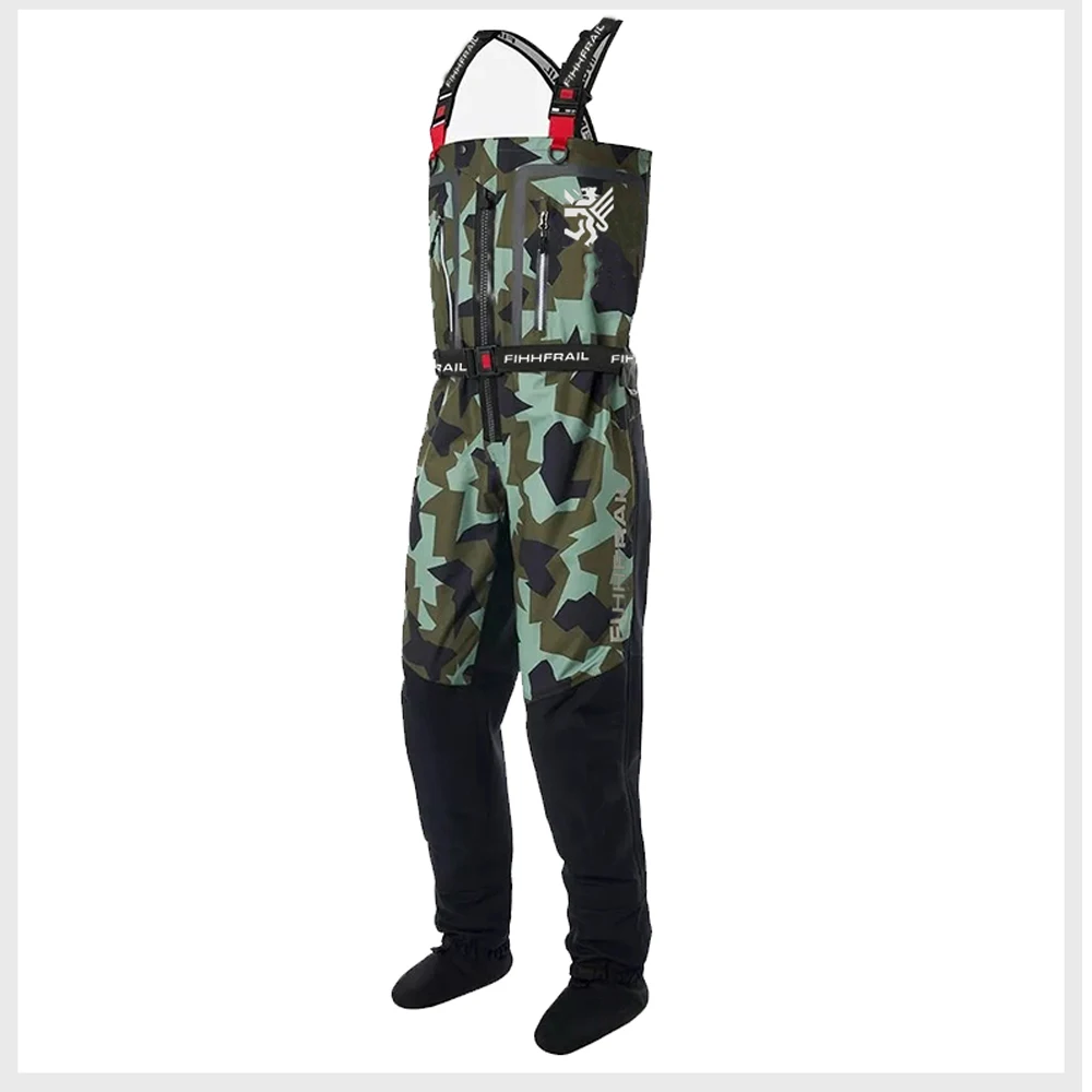 HARD-TEX TEX&reg; Waterproof Fly Fishing Chest Waders Stocking Foot River Hunting ATV Kayak Men's Wader Pants