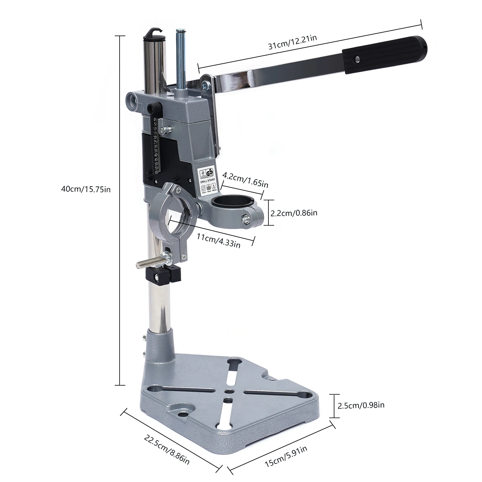 Adjustable Bench Clamp Floor Drill Press Stand Table Workbench Repair Tool For Drilling Base 6