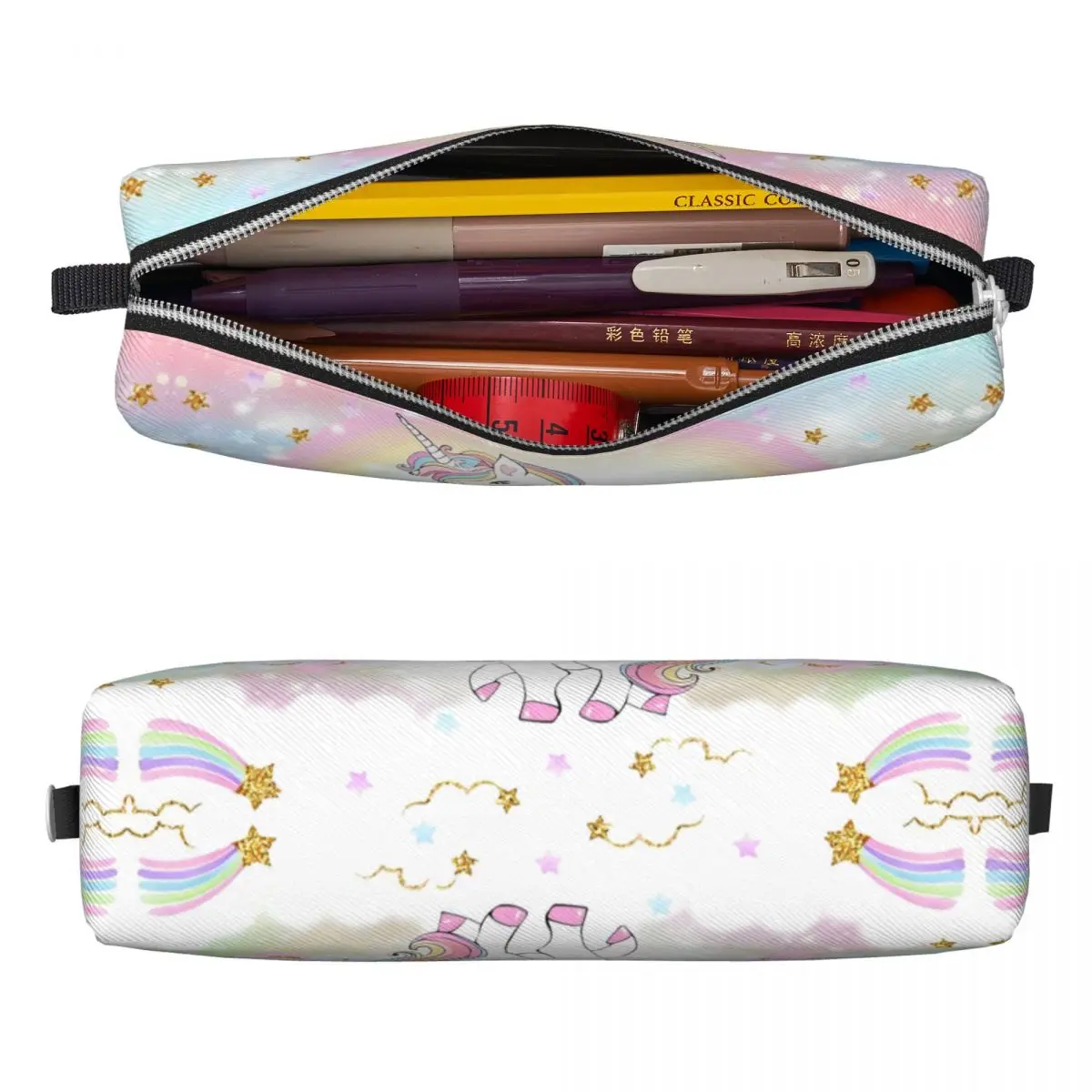 Cartoon Unicorn Pencil Case Fun Cute Pen Bag Girl Boy Big Capacity School Supplies Zipper Pencil Box