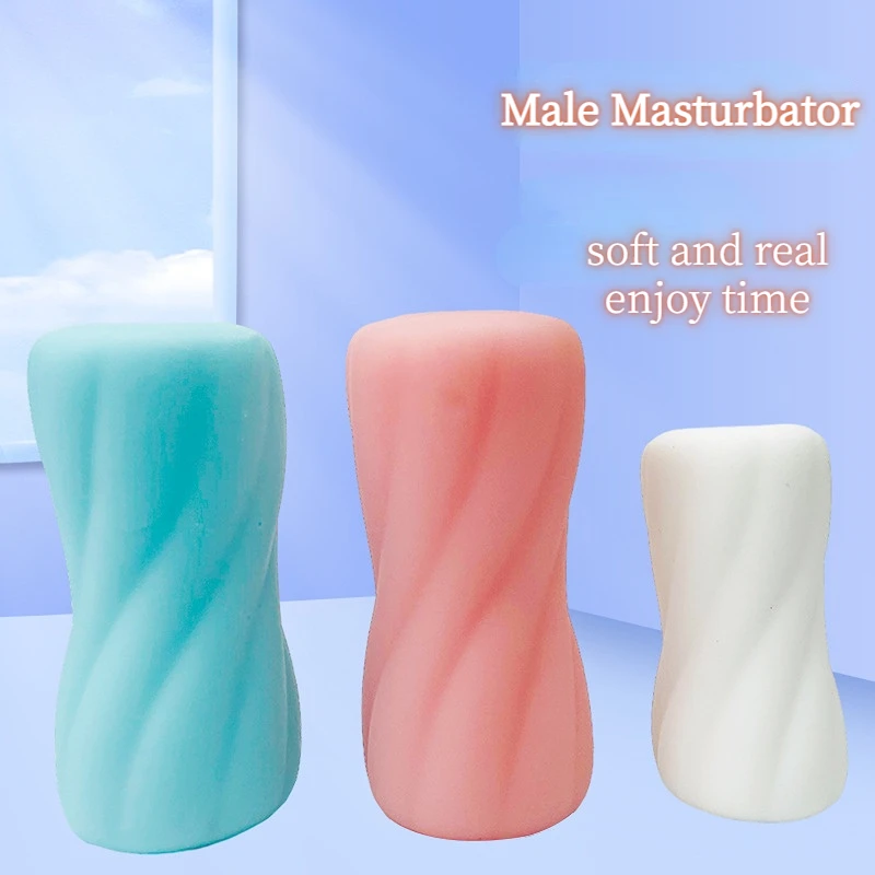 Male Portable Masturbator Cup TPE Adult Sex Toys For Men Soft Vagina Anal Masturbator Sex Products Portable Penis Trainer