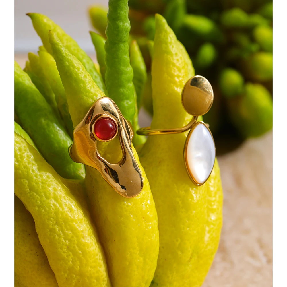 Yhpup Ring Geometric Golden