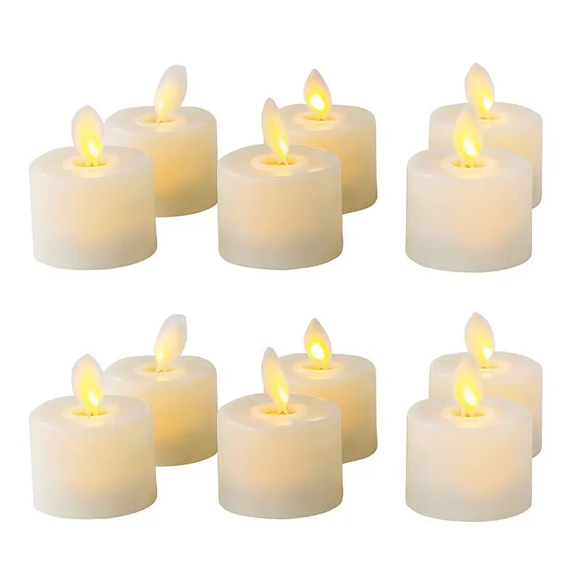 Flameless Moving Wick LED Candles with Remote 5