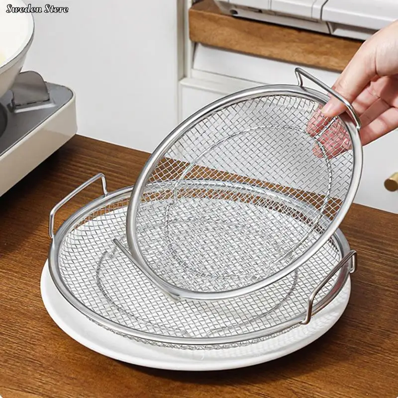 1PCFriedStrainerStainlessSteelDrainPanFoodTrayDrainPanFryPanOilStrainerCooling.jpg
