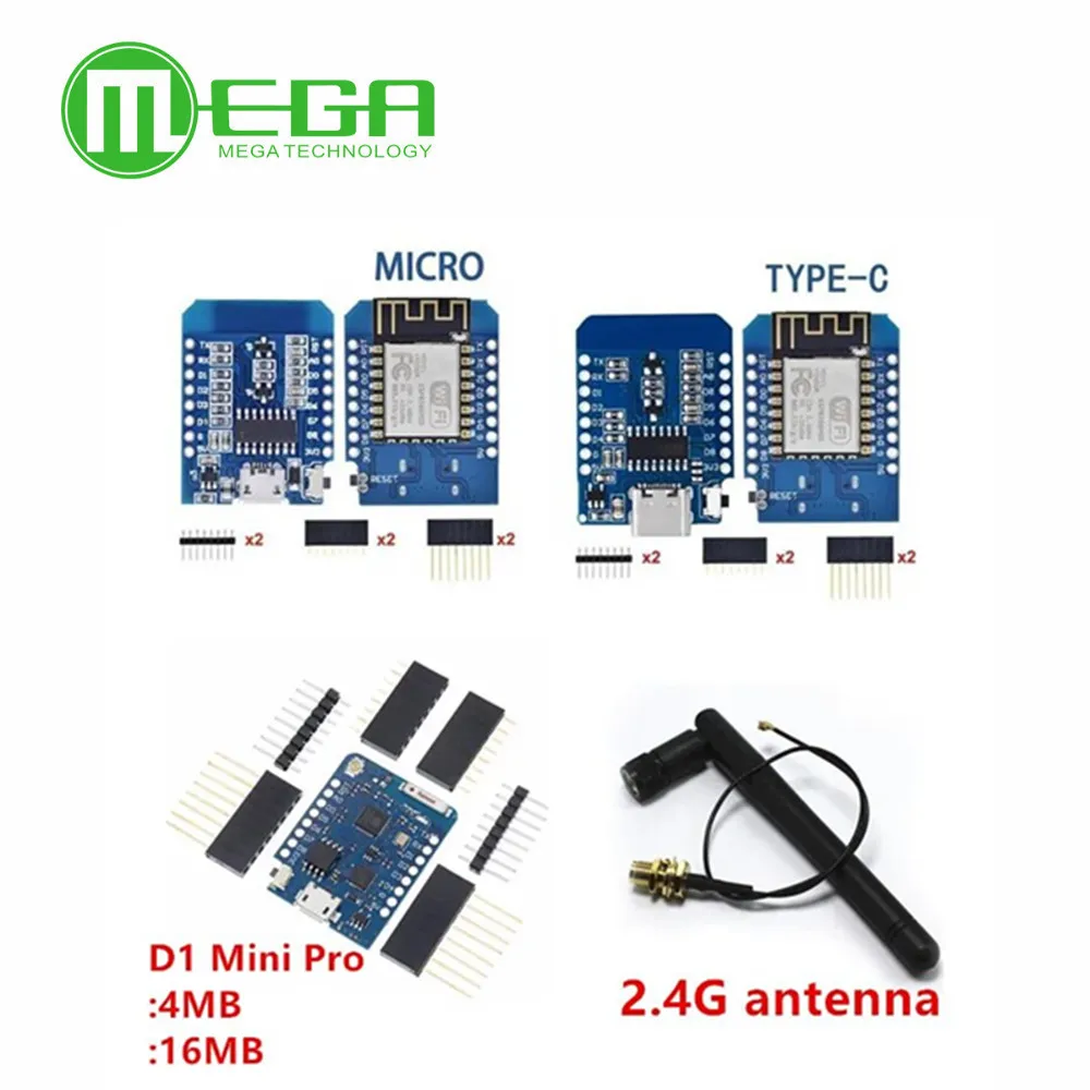 Фото D1 mini - Mini NodeMcu 4 м байт Lua WIFI Интернет вещей доска развития на основе ESP8266 №1
