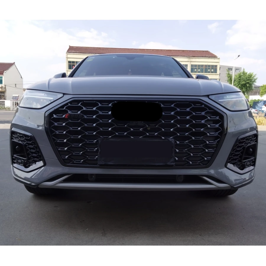 

Передняя Спортивная Шестигранная сетчатая решетка для RSQ5, Черная решетка для Audi Q5/SQ5 2021-2022, автозапчасти для SQ5