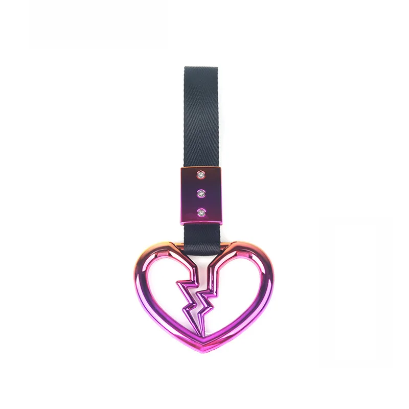 Bunte Auto Abschleppgurt Tsurikawa Ring Herz JDM Zug Bus Griff Handschlaufe Styling Drift Charm Strap Auto Zubehör – Detail 8