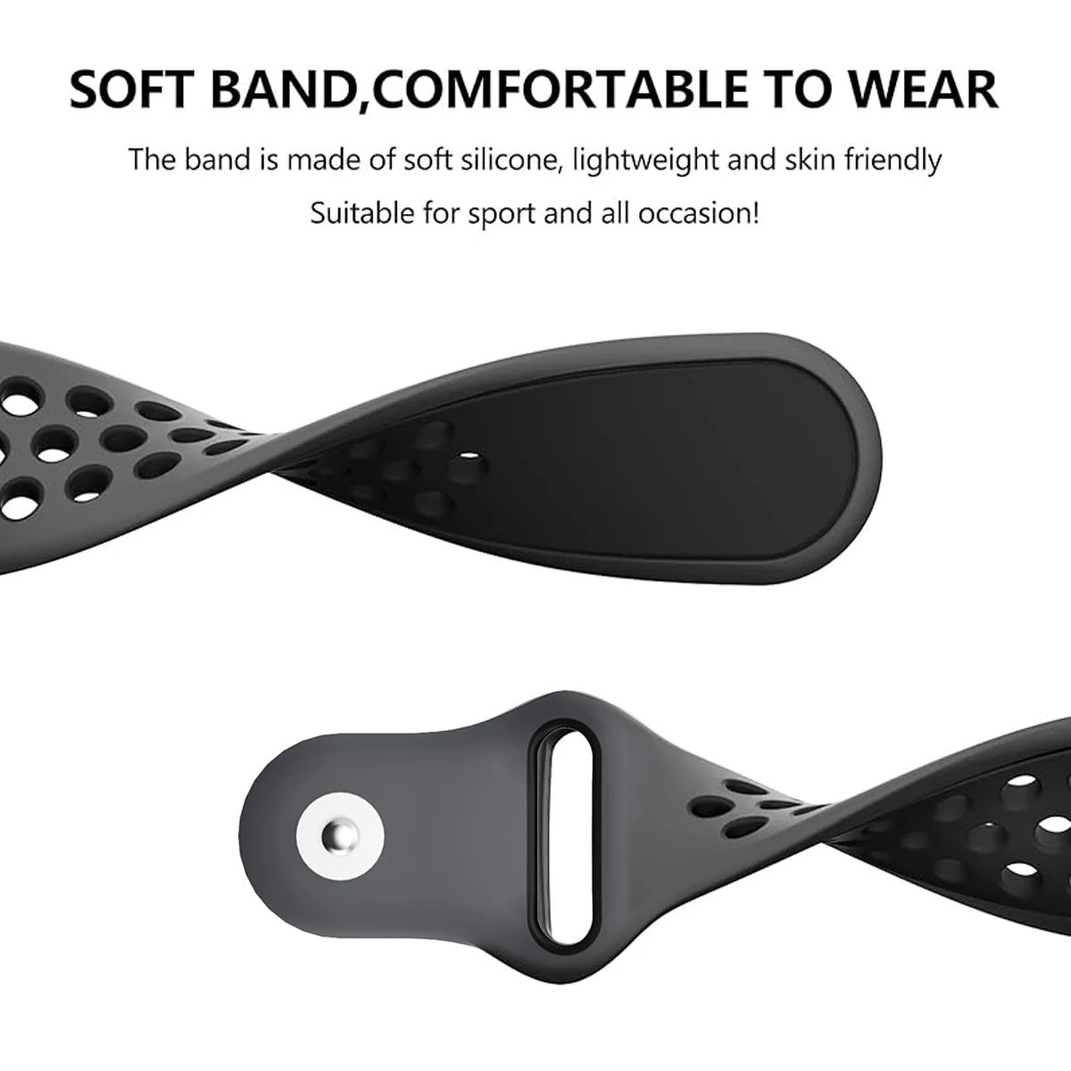 Silicone Strap for Smartwatch – Adjustable and Durable Bracelet Band for Enhanced Comfort