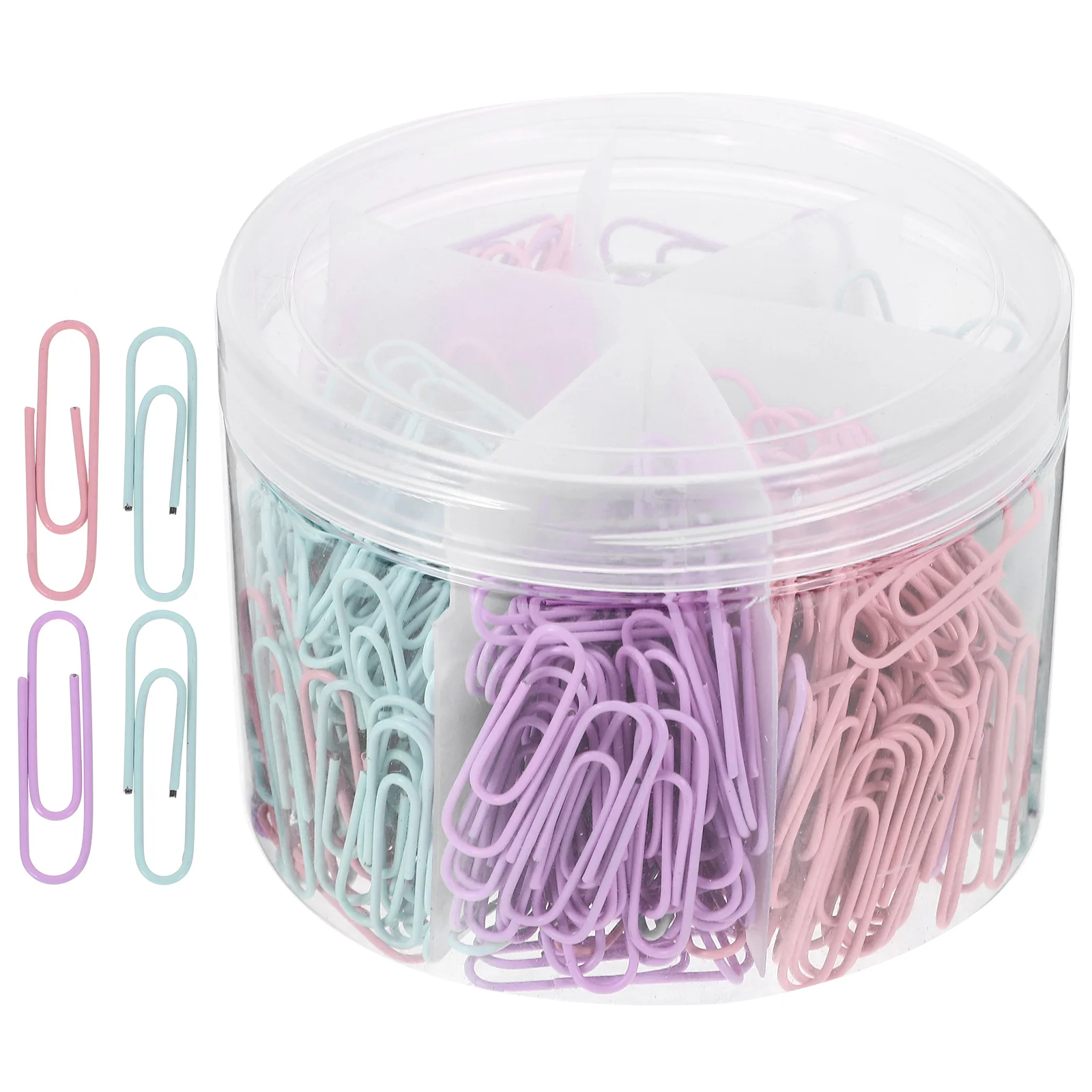 

540 Pcs Folders Macaron Color Paper Clips Small Document Multi-use Fixing Office