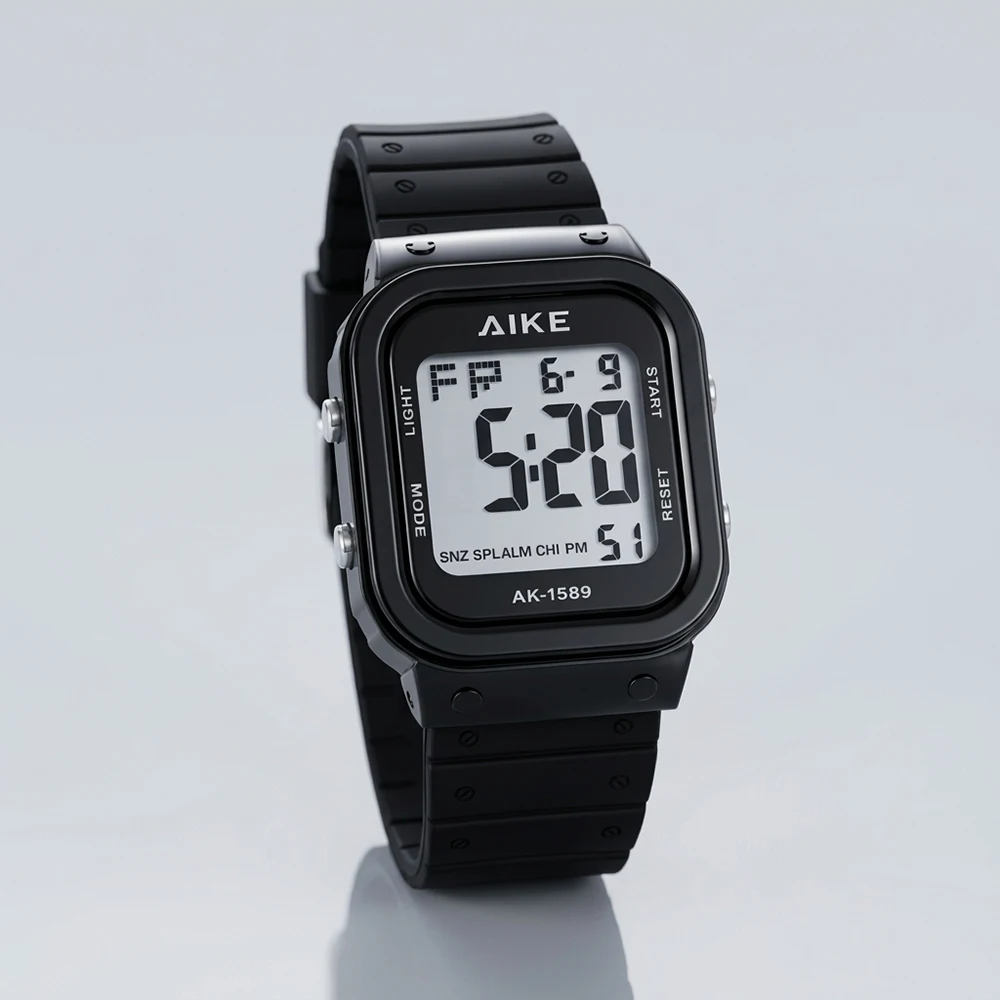 Waterproof Digital Sport Watch with Stopwatch, Date & Week Display, Backlight, and Lightweight Design