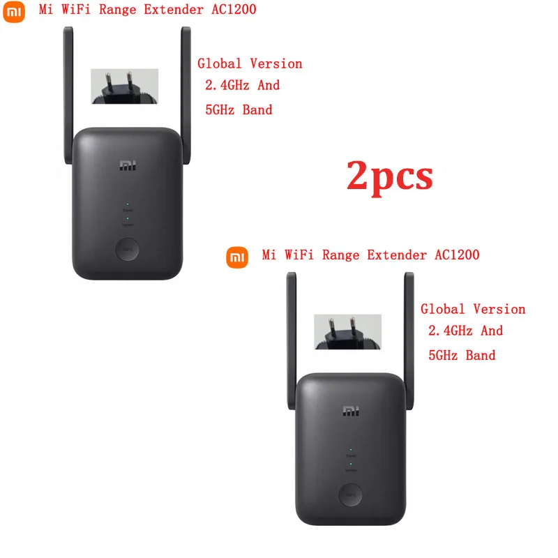 Phiên Bản Toàn Cầu Xiaomi Mi WiFi Range Extender AC1200 2.4GHz Và 5GHz 1200Mbps Ethernet Khuếch Đại WiFi tín Hiệu Router signal booster for wifi modem Wireless Routers