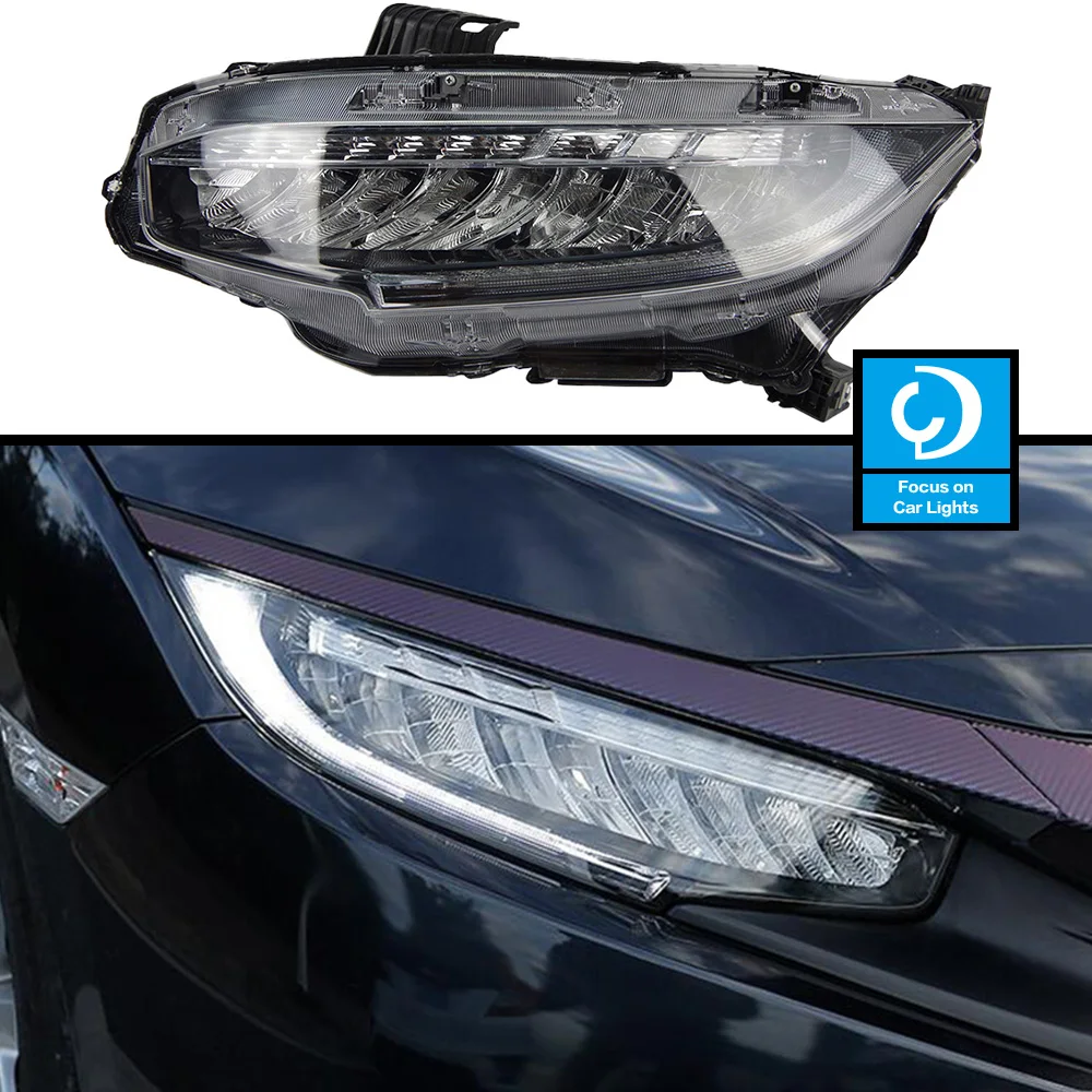 Car Front Headlight For Civic X G10 Oem Fiesta Led Headlamp Styling